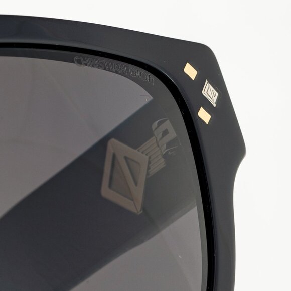 Dior CD Diamond S6I Black Geometric Square Sunglasses - Picture 7 of 10